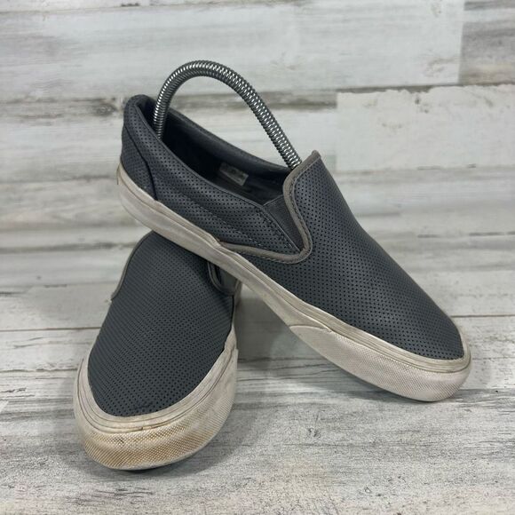Vans Off The Wall Slip On Sneakers Gray‎ Low Top Unisex M6.5/W8 US - Picture 6 of 8